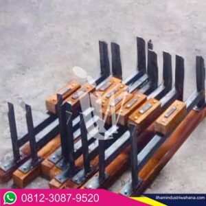 penambahan tatakan rel kereta lantai